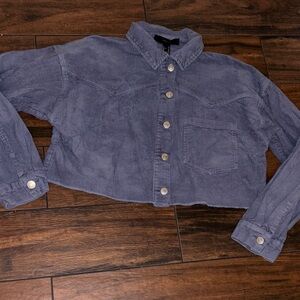 Women's Blue Corduroy Jacket